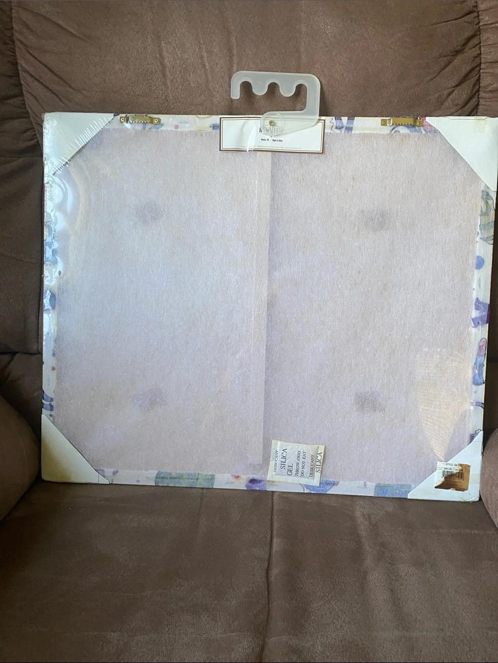Purple Fashion Print French Memo Board